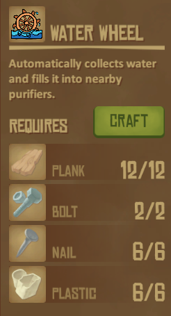 crafting recipe